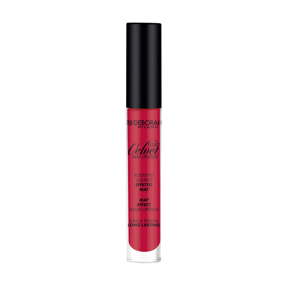 Рідка матова помада для губ Deborah Fluid Velvet Mat Lipstick, 21 Poppy Red, 8 мл