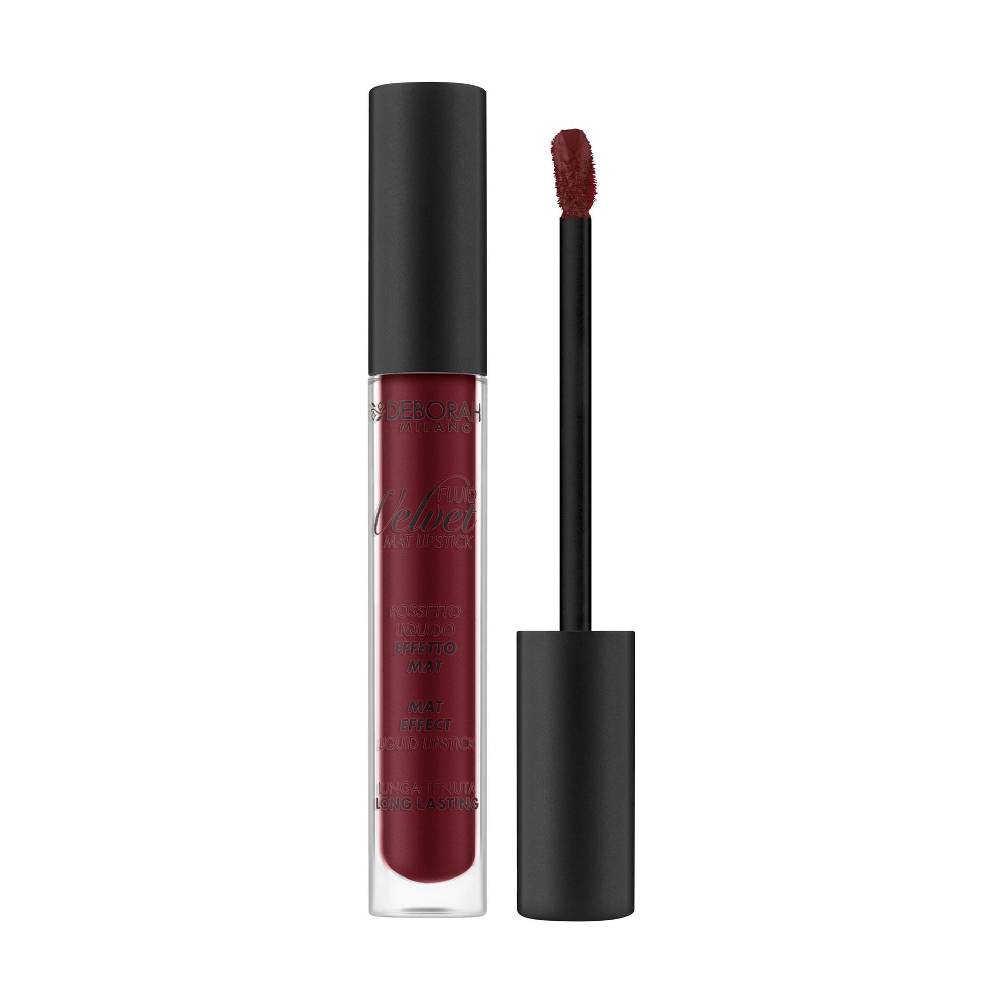 Рідка матова помада для губ Deborah Fluid Velvet Mat Lipstick 16 Dark Grapes, 8 мл